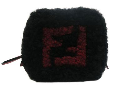 Fendi Fuzzy Dice Charm, front view